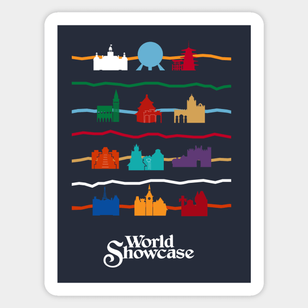 World Showcase Pavilions Sticker by Lunamis